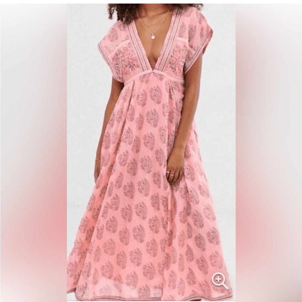 Free People Pink Maxi Dress
